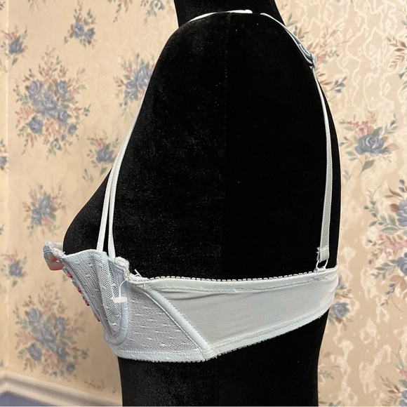 Romantic pastel Blue Rainbow Lace Corset Lingerie Bra, Size 34c, NWOT - Picture 2 of 8